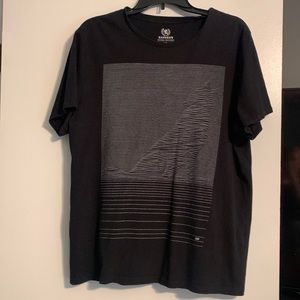 Express MENS WOLF 3D print tee shirt short sleeve blank white geometric size L